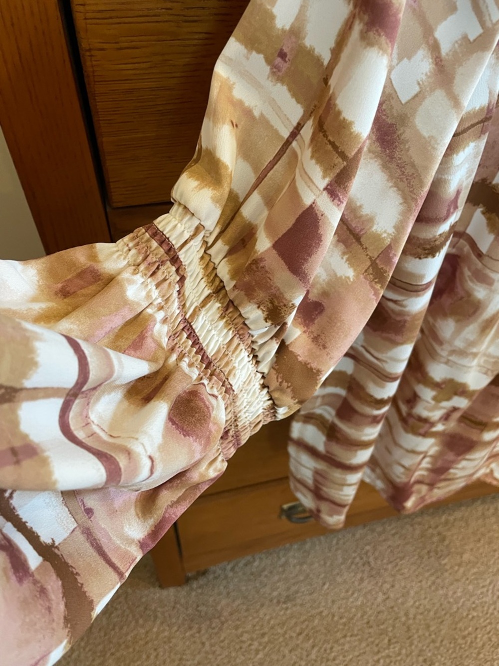 Long sleeve Blouse with sleeve detailing